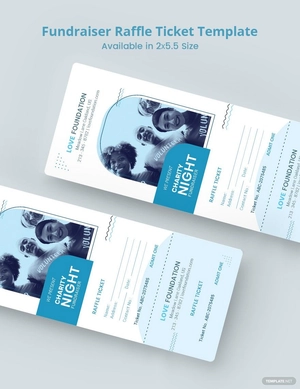 Fundraiser Raffle Ticket Template