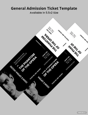 General Admission Ticket Template