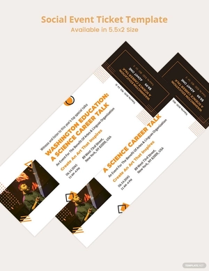 Social Event Ticket Template