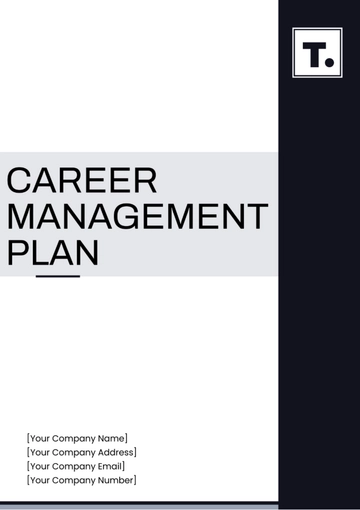 Free Career Management Plan Template to Edit Online