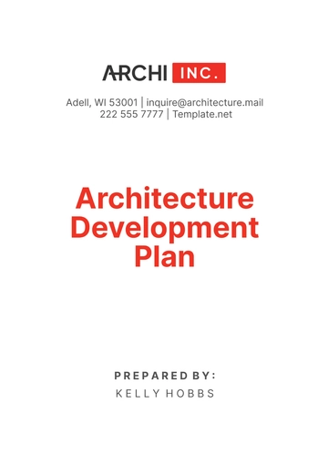 Free Architecture Development Plan Template to Edit Online