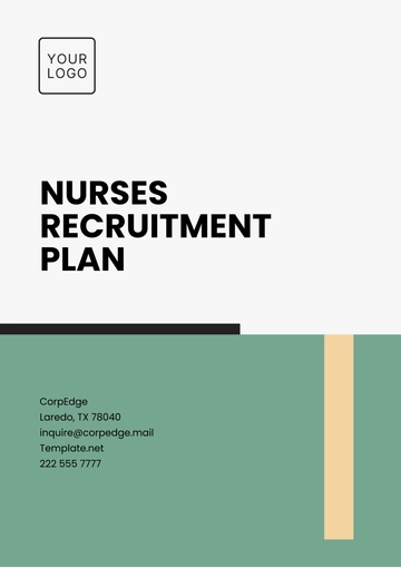 Free Nurses Recruitment Plan Template to Edit Online