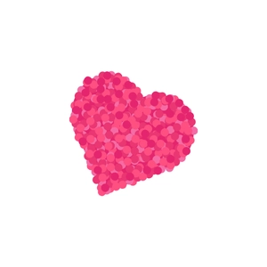 Free Pink Heart Element Clipart to Edit Online