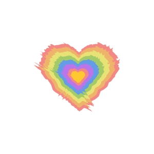 Free Pride Heart Element Clipart to Edit Online