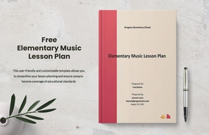 Elementary Music Lesson Plan Template Elementary Music Lesson Plan Template
