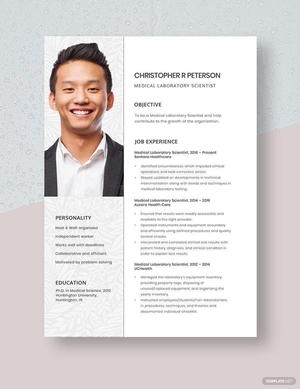 Medical Laboratory Scientist Resume