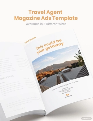 Travel Agent Magazine Ads Template