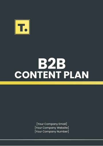 Free B2B Content Plan Template to Edit Online