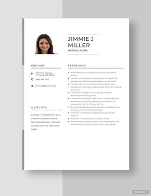 Medical Nurse Resume