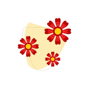 Free Flower Shapes Element Clipart to Edit Online