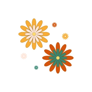 Free Flower Groovy Element Clipart to Edit Online