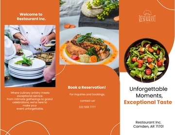 Free Restaurant Catering Brochure Template to Edit Online