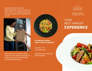 Free Restaurant Take Out Brochure Template to Edit Online