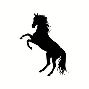 Free Horse Silhouette Element to Edit Online