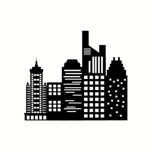 Free City Silhouette Element to Edit Online