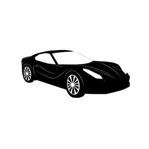 Free Car Silhouette Element to Edit Online