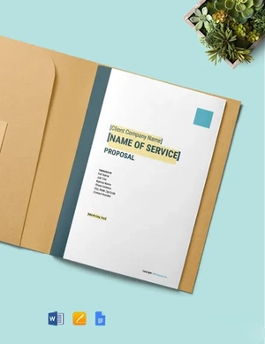 Simple Service Proposal Template
