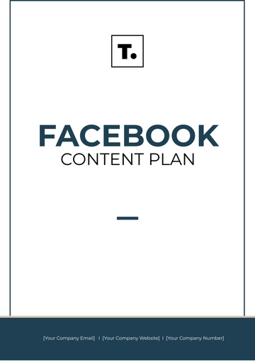 Free Facebook Content Plan Template to Edit Online