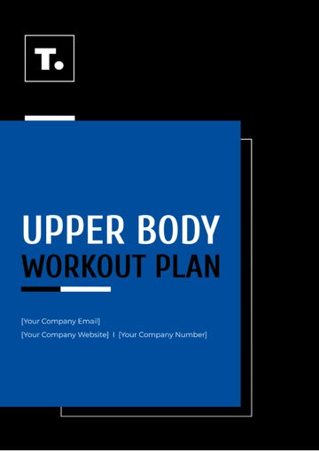 Free Upper Body Workout Plan Template to Edit Online