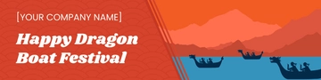 Free Dragon Boat Festival Twitch Banner Template to Edit Online