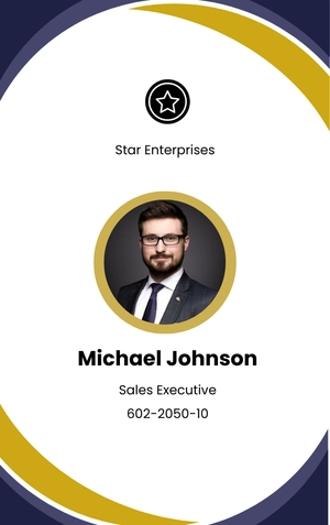 Free Corporate Employee ID Card Template to Edit Online