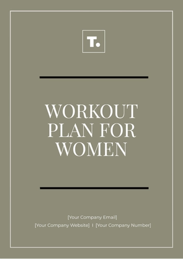 Free Workout Plan for Women Template to Edit Online
