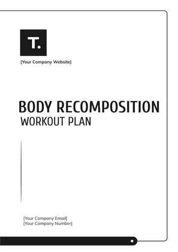Free Body Recomposition Workout Plan Template to Edit Online