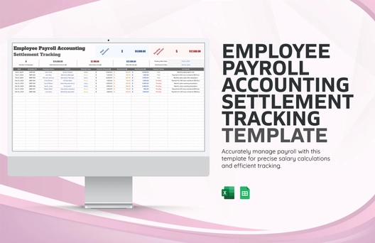 Employee Payroll Accounting Settlement Tracking Template