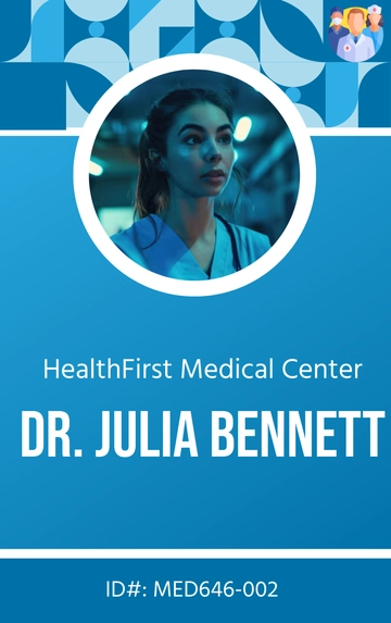 Free Medical personnel ID Card to Edit Online