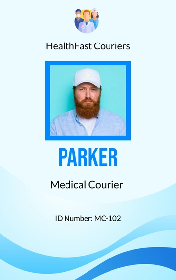 Free Medical Courier ID Card to Edit Online