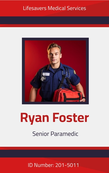 Free Paramedic ID Card to Edit Online