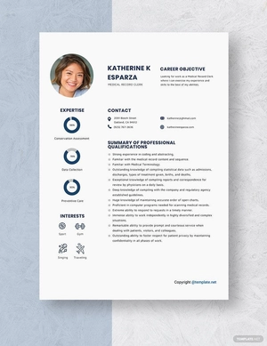 Medical Record Clerk Resume