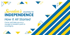 Free National Day of Sweden Blog Banner Template to Edit Online