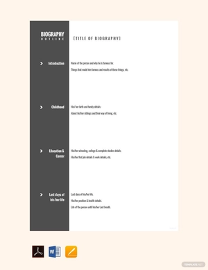 Character Biography Outline Template Character Biography Outline Template