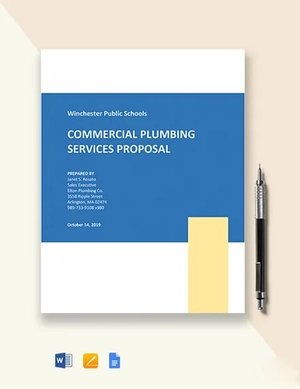 Commercial Plumbing Proposal Template