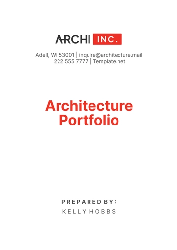 Free Architecture Portfolio Template to Edit Online