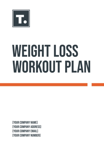 Free Weight Loss Workout Plan Template to Edit Online