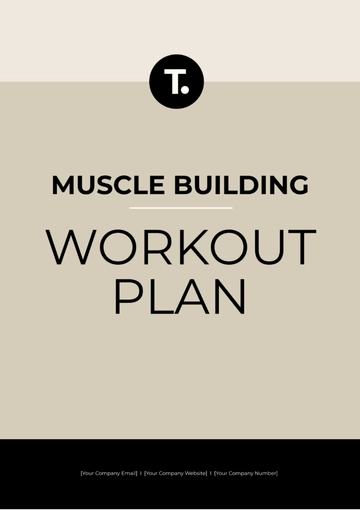 Free Muscle Building Workout Plan Template to Edit Online