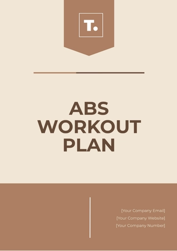 Free Abs Workout Plan Template to Edit Online