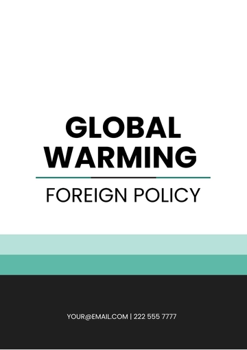 Free Global Warming Foreign Policy to Edit Online