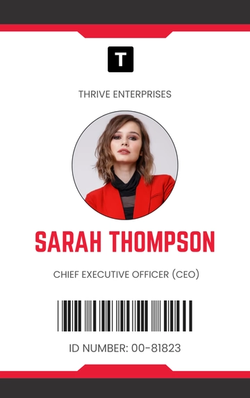 Free Business Enterprise ID Card Template to Edit Online