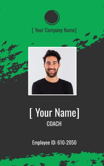 Free Grunge ID Card Template to Edit Online