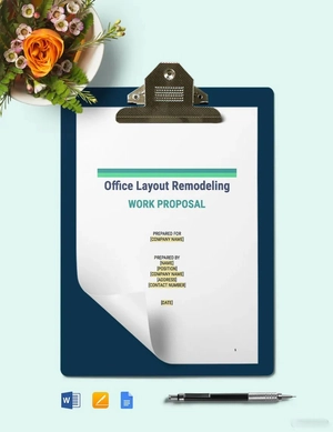 Remodeling Proposal Template Remodeling Proposal Template