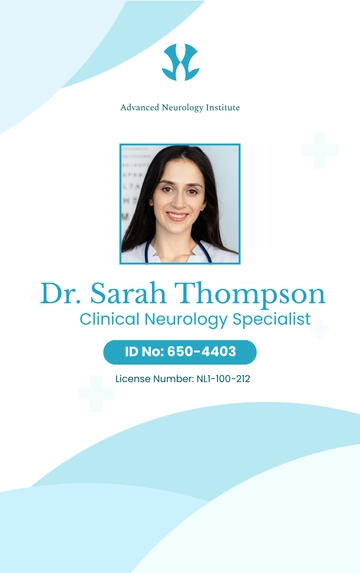 Free Neurologist ID Card to Edit Online
