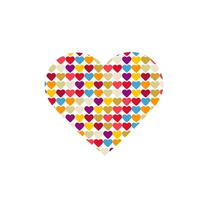 Free Colorful Heart Element Clipart to Edit Online