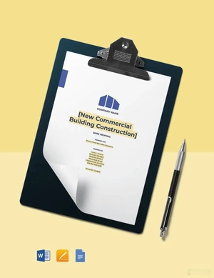 Commercial Construction Proposal Template