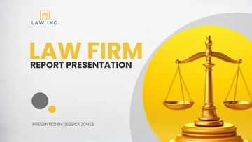 Free Law Firm Report Presentation Template to Edit Online