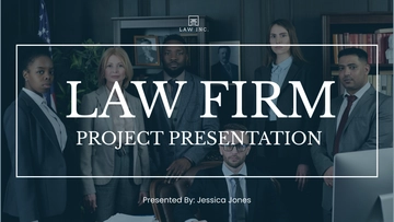Free Law Firm Project Presentation Template to Edit Online