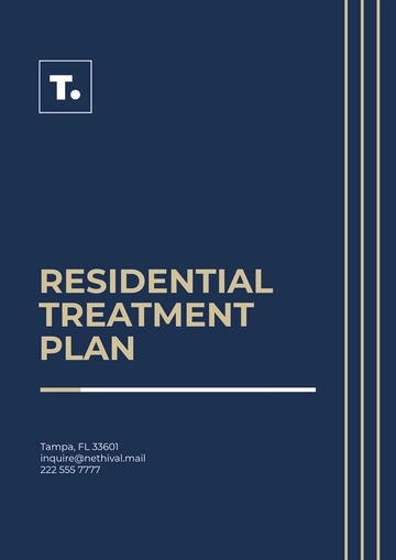 Free Residential Treatment Plan Template to Edit Online