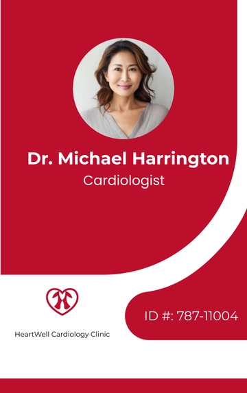 Free Cardiologist ID Card to Edit Online